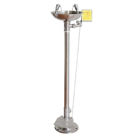Pedestal Mounted Stainless Steel Eyewash