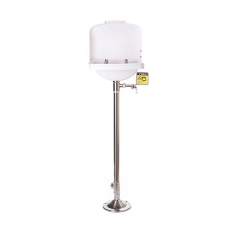 Pedestal Mounted Stainless Steel Eyewash